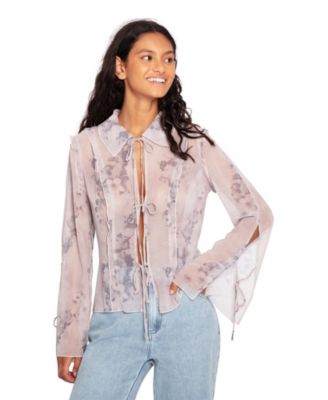 Women's Current Obsession Tie Shirt