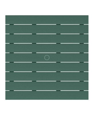 Kids 5-Piece HDPE Outdoor Square Patio Dining Table and Chairs Set