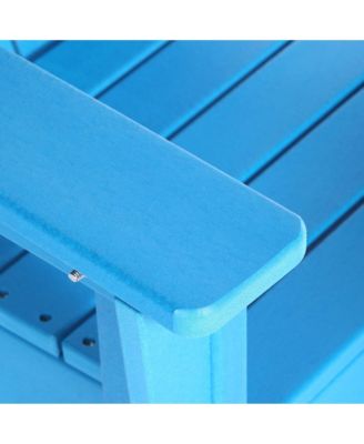 Kids 5-Piece HDPE Outdoor Square Patio Dining Table and Chairs Set