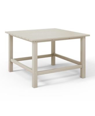 Kids 5-Piece HDPE Outdoor Square Patio Dining Table and Chairs Set