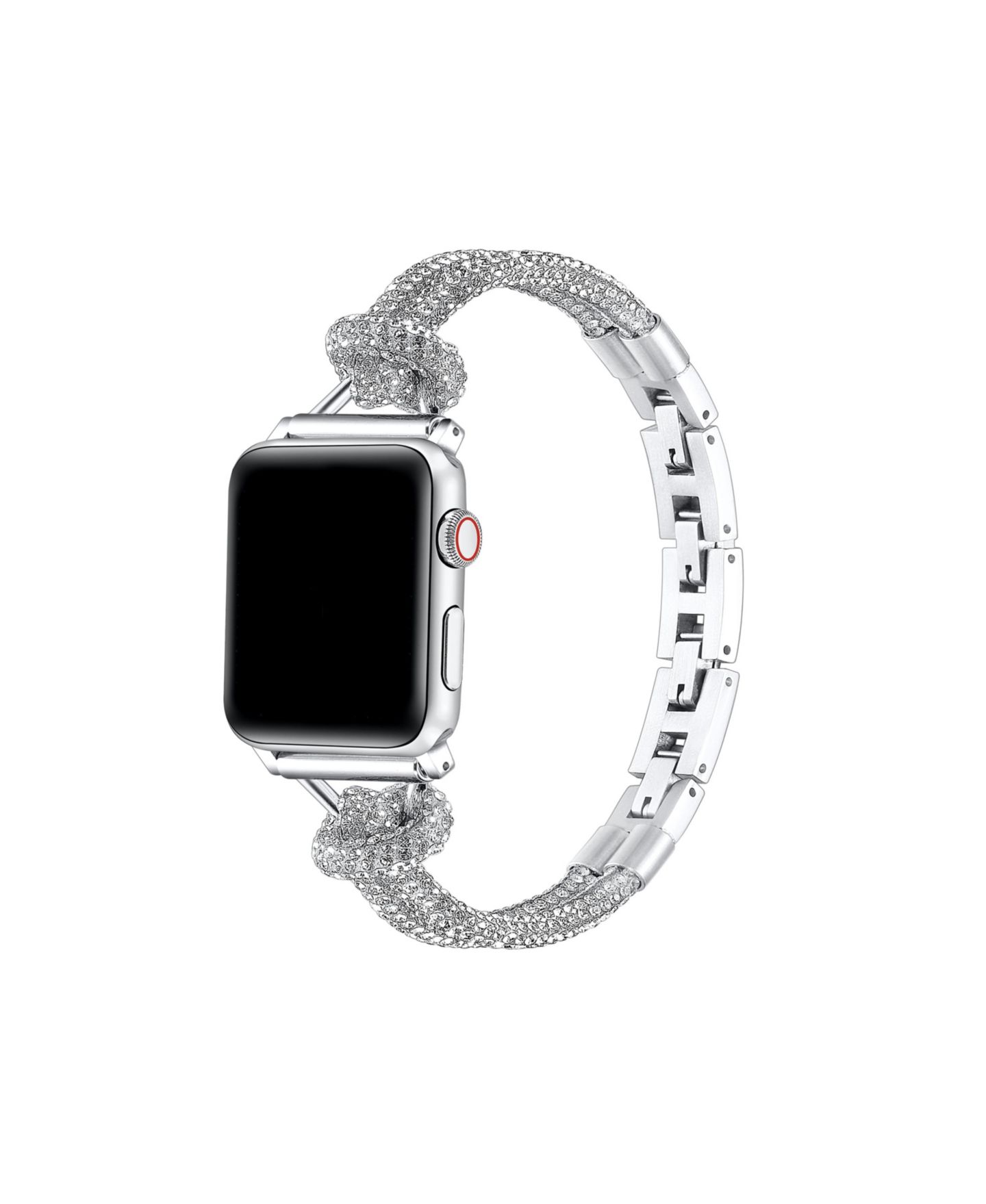Ремешок для часов Posh Tech Serena Faux Tennis Bracelet Band for Apple Watch, Fits All Apple Watch Models, цвет: Серебряный — фото 1