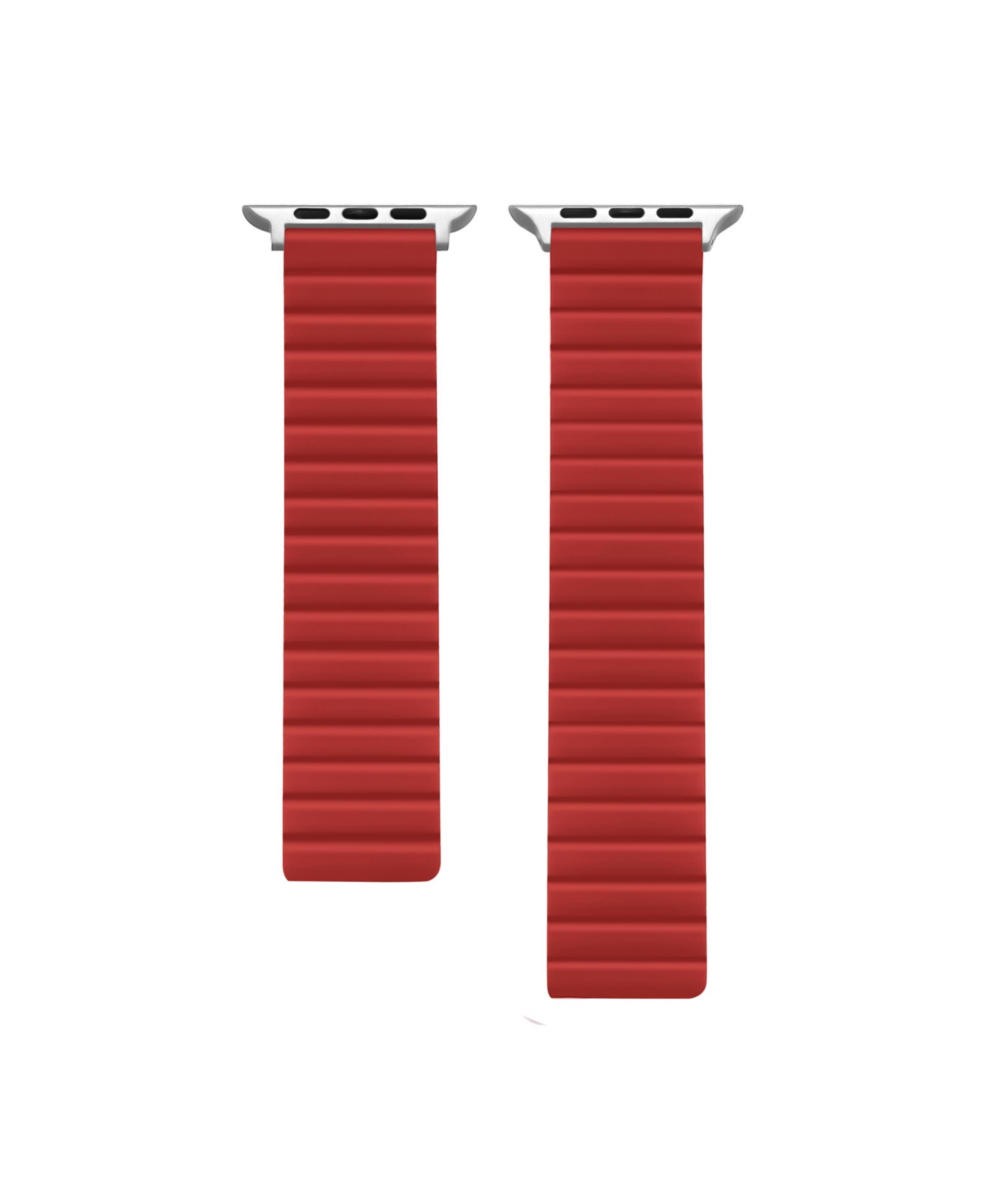 Posh Tech Magnetic Silicone Band For Apple Watch, Fits All Apple Watch Models In Red