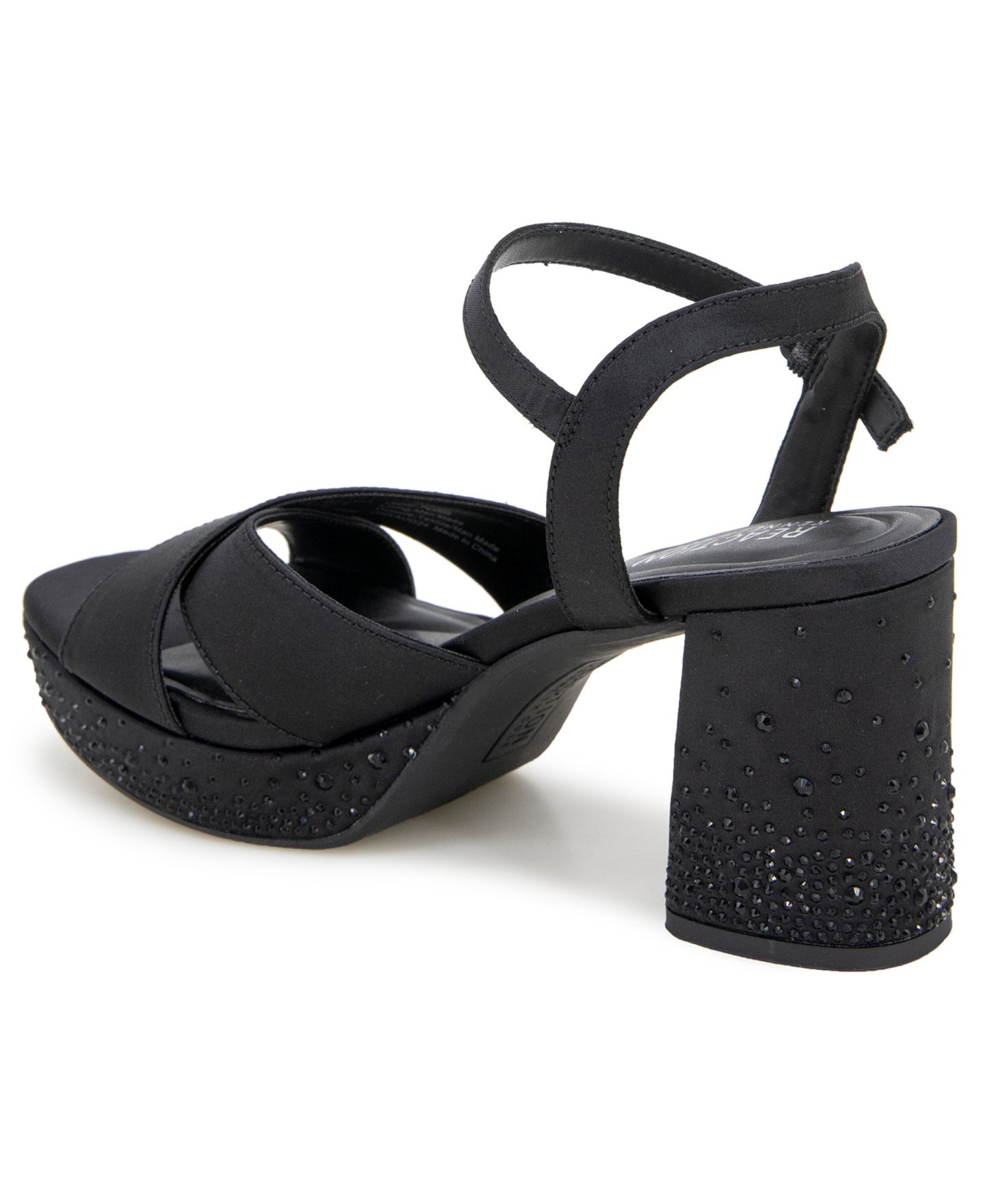 Женские сандалии Kenneth Cole Reaction Reeva Silk Platform, цвет: Чёрный шёлковый — фото 7