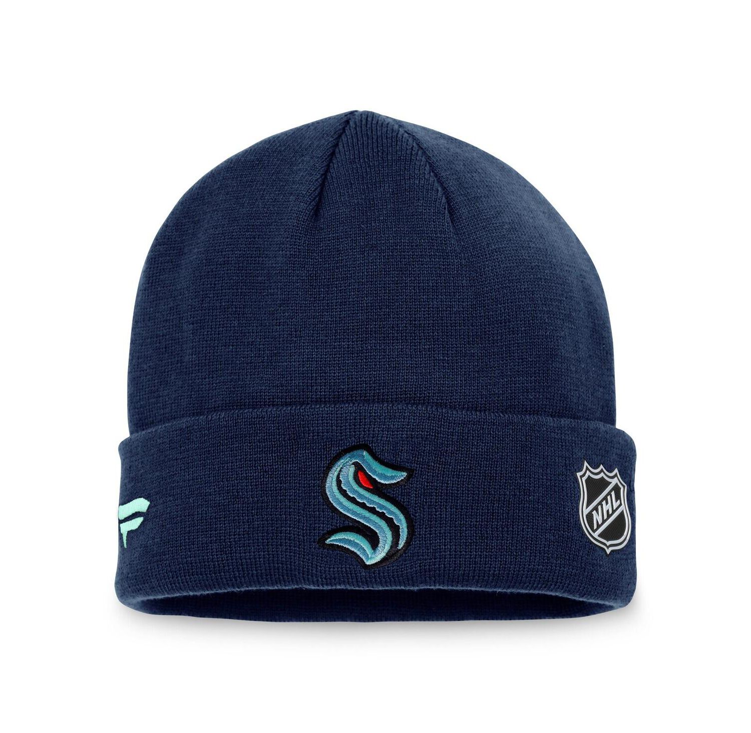 Men's Deep Sea Blue Seattle Kraken Game Train Cuffed Knit Hat