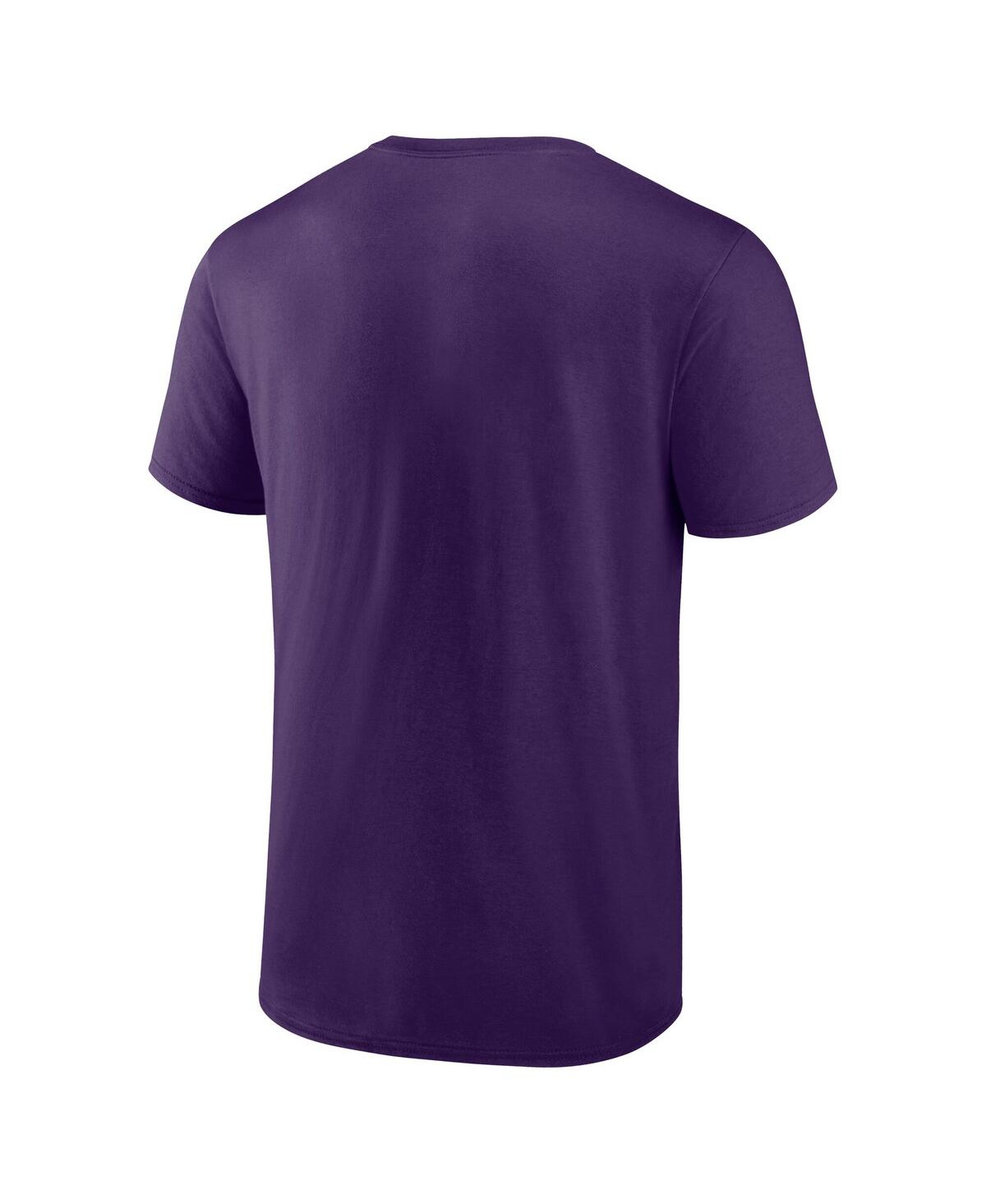 Fanatics Men's Purple Baltimore Ravens Ravens Flock T-shirt In Purple