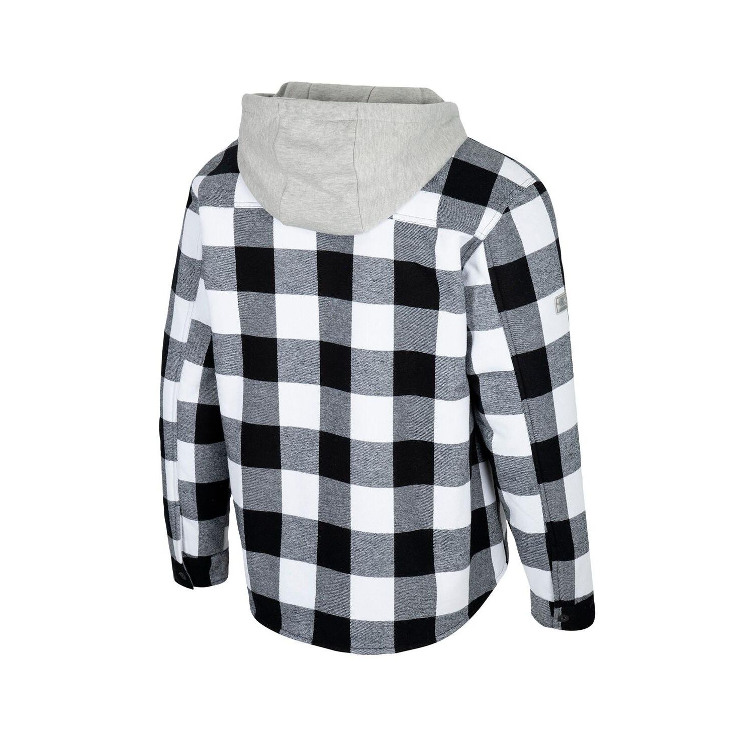 Men's Black/White Oklahoma State Cowboys Buffalo Plaid Full-Zip Jacket