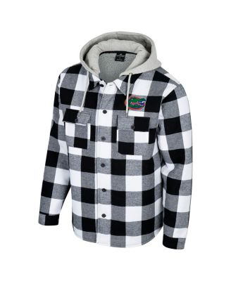 Men's Black/White Florida Gators Buffalo Plaid Full-Zip Jacket