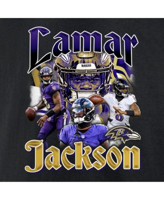 Men's Lamar Jackson Black Baltimore Ravens Notorious Player Graphic T-Shirt