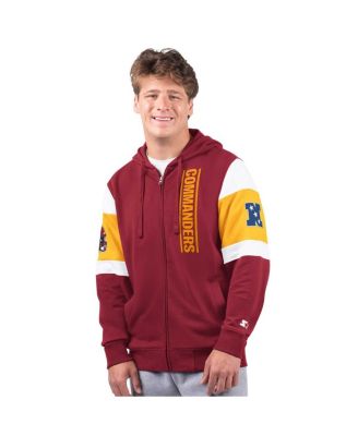 Starter - Men's Burgundy Washington Commanders Extreme Full-Zip Hoodie