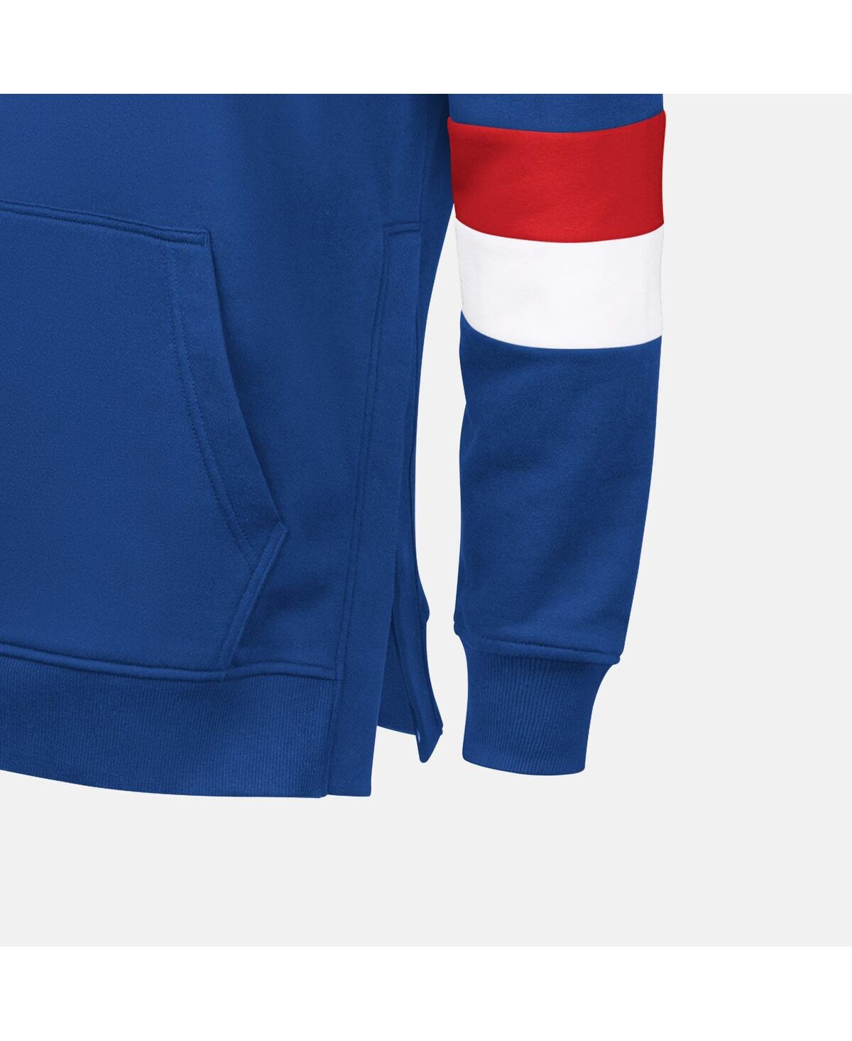 Shop G-iii Sports By Carl Banks Men's Buffalo Bills Adaptive Faceoff Pullover Hoodie In Royal,red