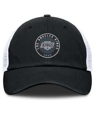Men's Black/White Los Angeles Kings Averie Trucker Adjustable Hat