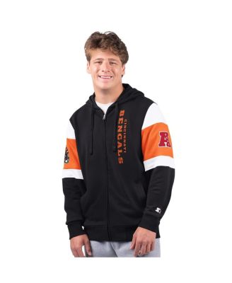 Starter - Men's Black Cincinnati Bengals Extreme Full-Zip Hoodie