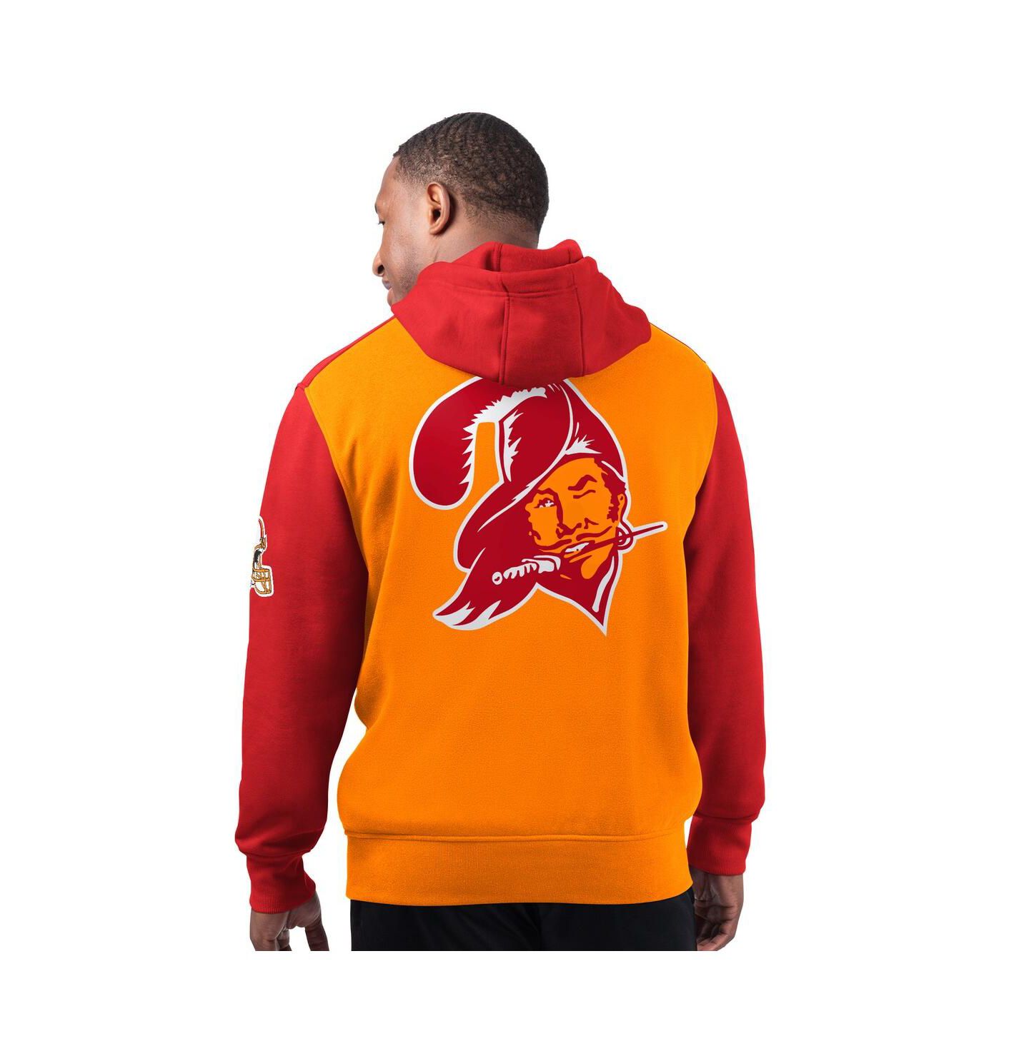 Мужское худи Starter Orange Tampa Bay Buccaneers Extreme Vintage Logo Pullover — фото 2