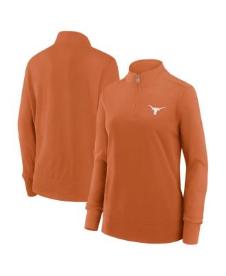 Fanatics - Women's Texas Orange Texas Longhorns Velocity French Terry Quarter-Zip Jacket
