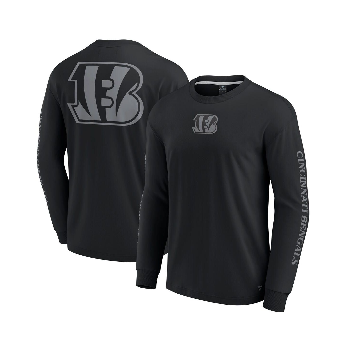 Футболка Fanatics Black Cincinnati Bengals Elements Strive Long Sleeve — фото 1