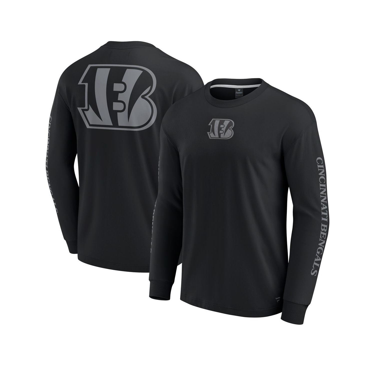 Men's and Women's Black Cincinnati Bengals Elements Strive Long Sleeve T-Shirt