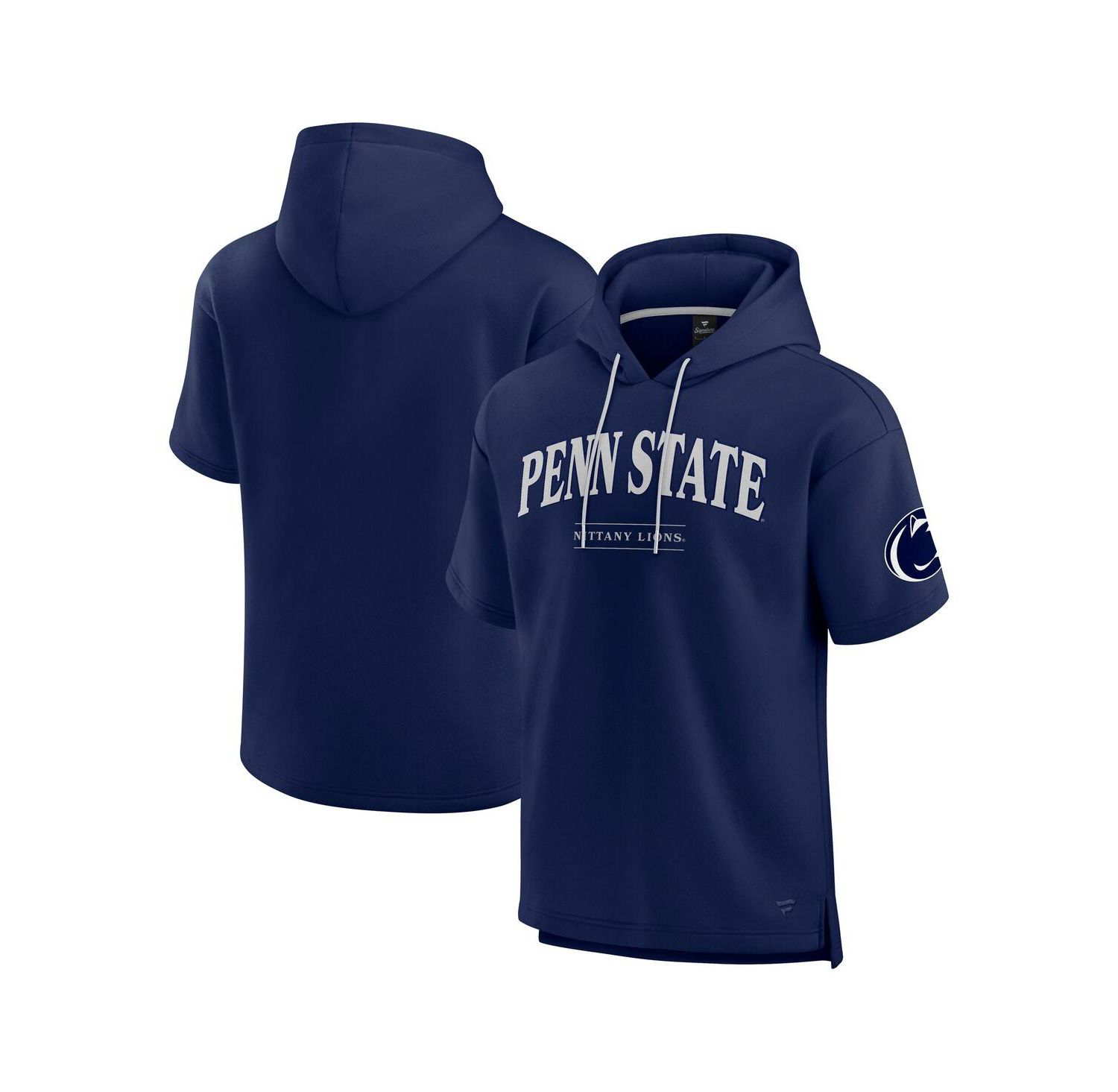 Men's Navy Penn State Nittany Lions Ready Short Sleeve Pullover Hoodie