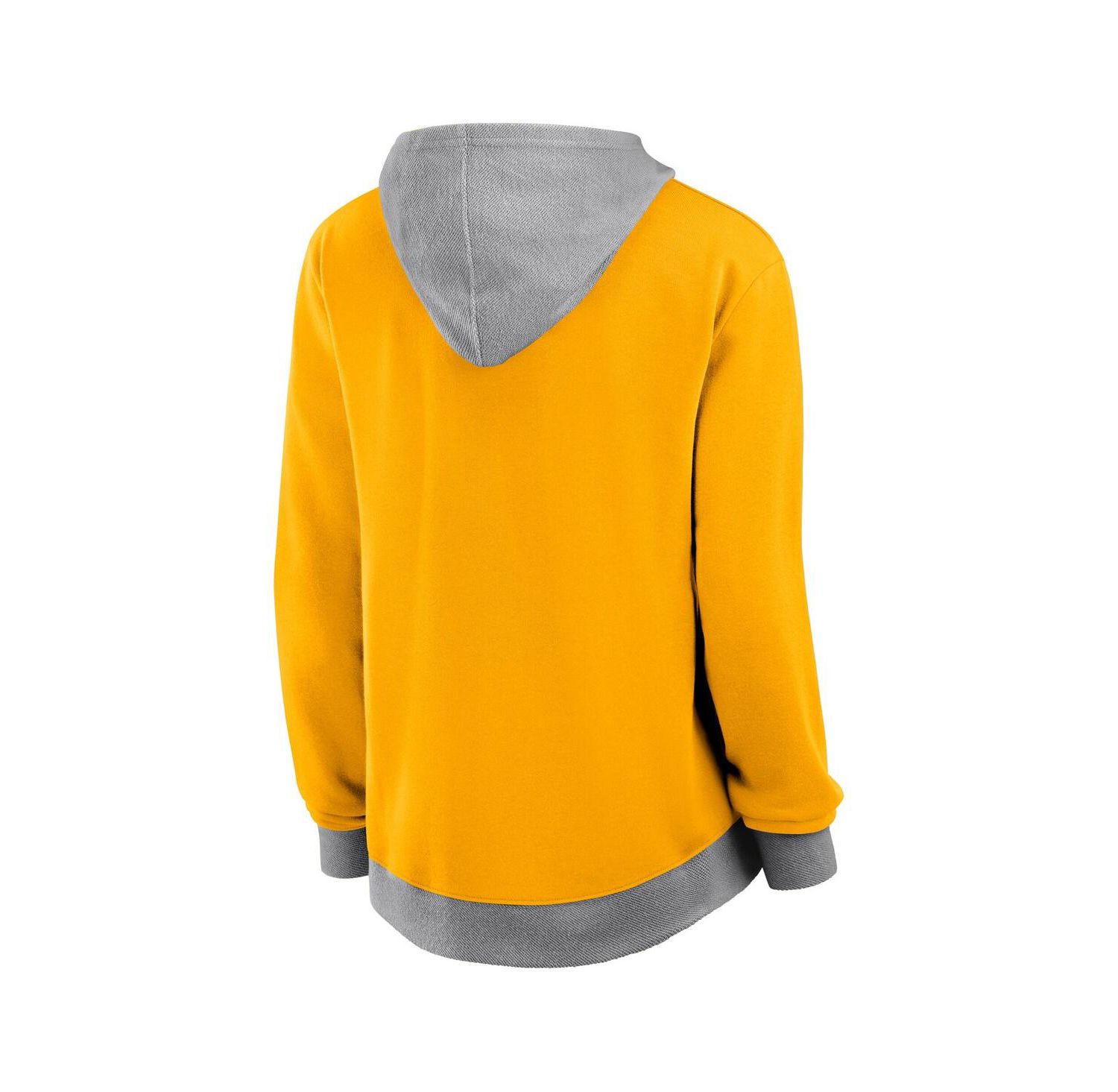 Women's Gold Los Angeles Lakers Hit It French Terry Full-Zip Hoodie