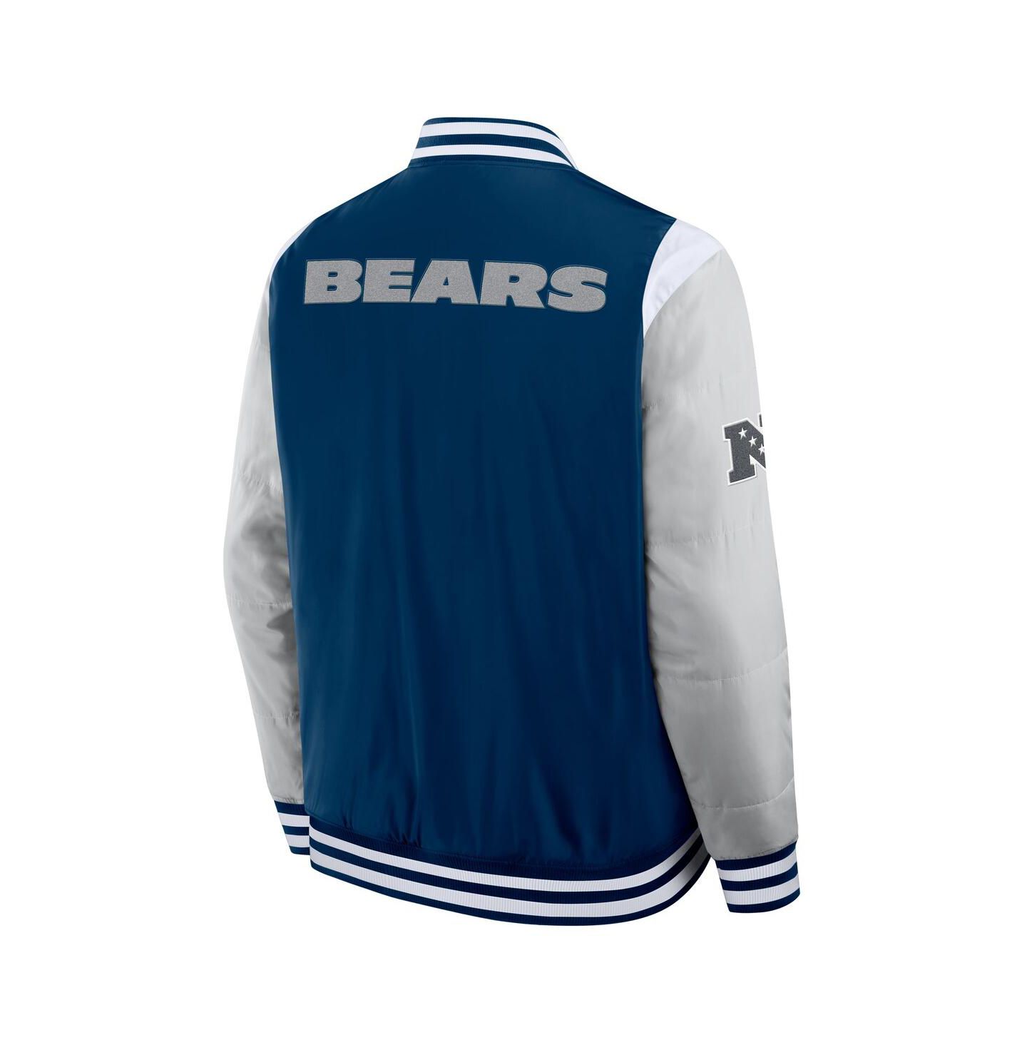 Куртка Fanatics Navy Chicago Bears Elements Elite Full-Snap — фото 3