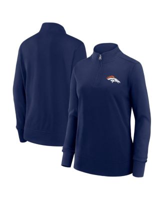 Logo Athletic - Women's Navy Denver Broncos Velocity Quarter-Zip Jacket
