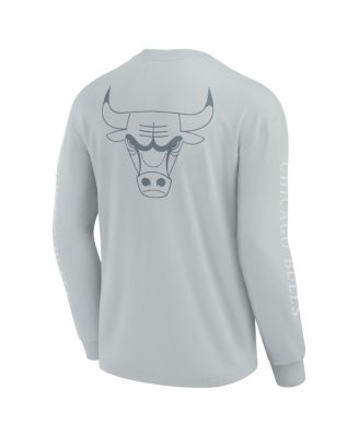 Men's Gray Chicago Bulls Elements Strive Long Sleeve T-Shirt