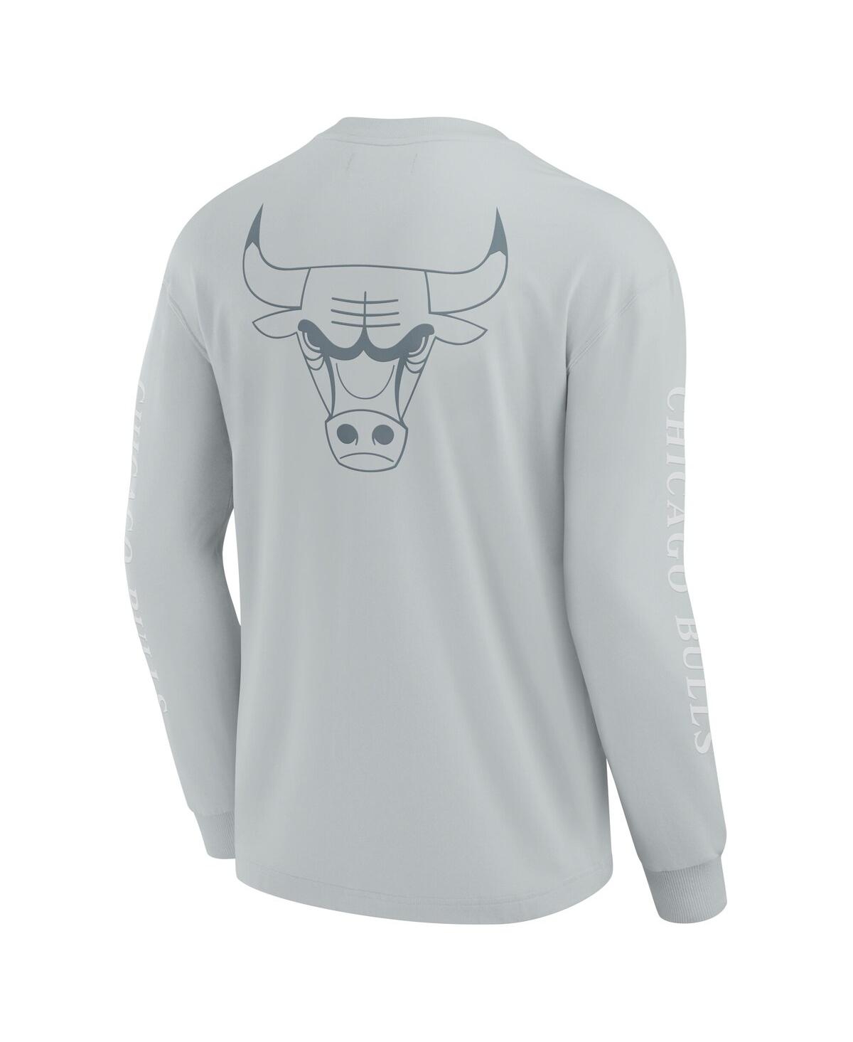 Fanatics Men's Gray Chicago Bulls Elements Strive Long Sleeve T-shirt In Gray