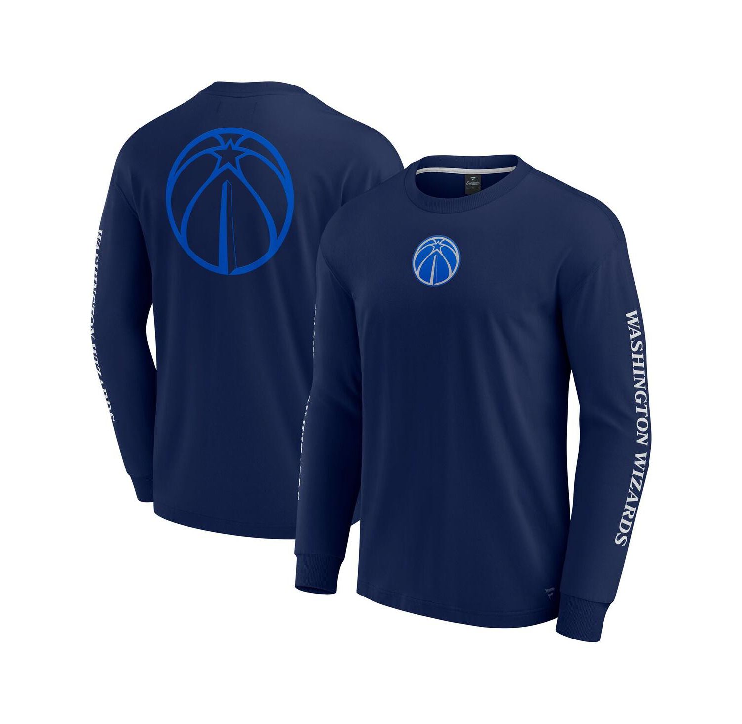 Men's Navy Washington Wizards Elements Strive Long Sleeve T-Shirt