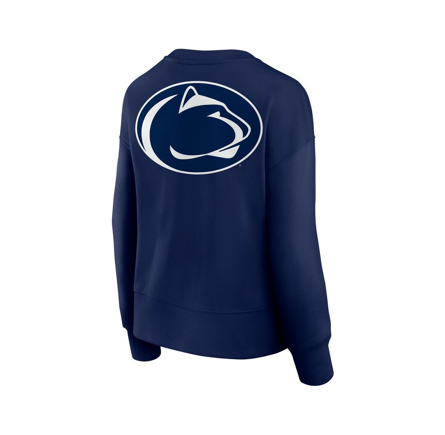 Women's Navy Penn State Nittany Lions Supersoft Flow Fleece Pullover Sweatshirt