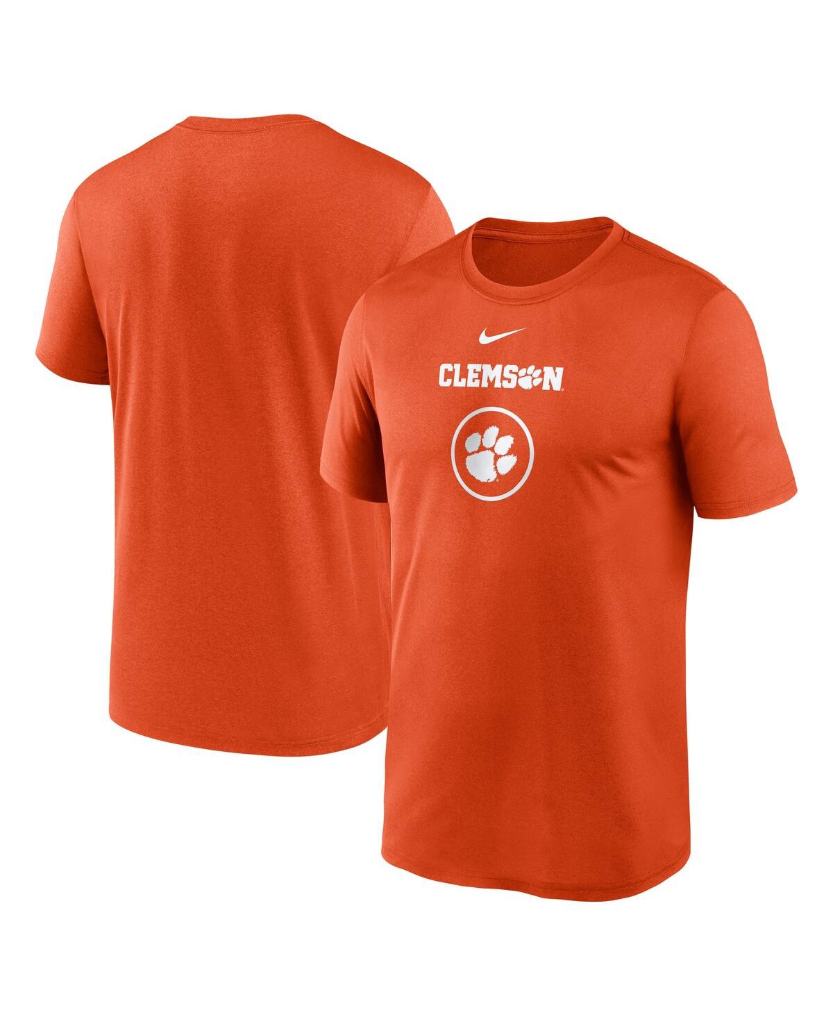 Nike Men's Orange Clemson Tigers On-Court Basketball Legend Practice Performance T-Shirt - Orange