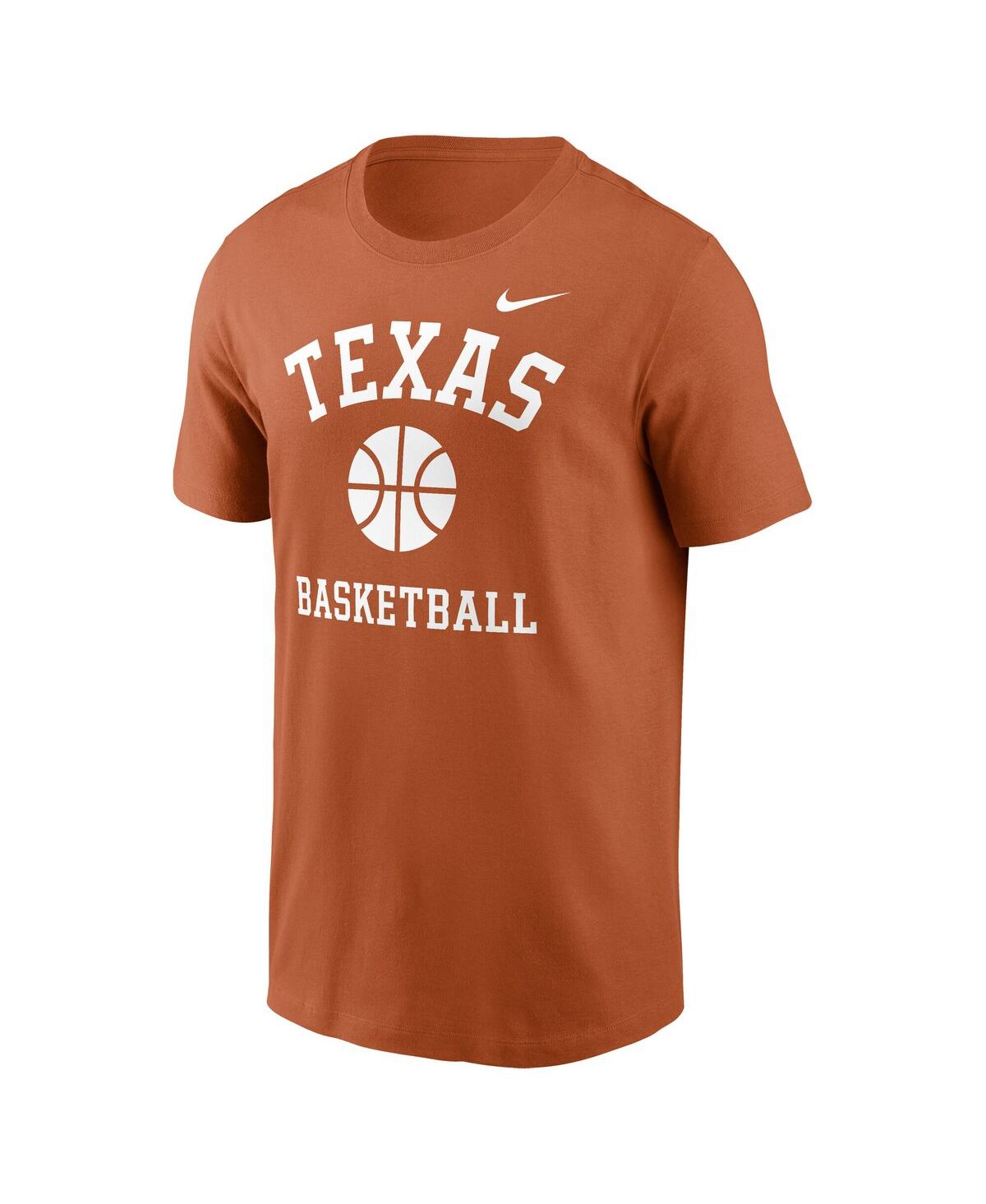 Nike Men's Texas Orange Texas Longhorns Basketball Icon T-shirt In Texas Orange