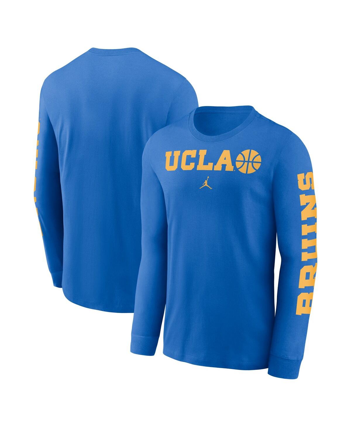 Jordan Men's Blue Ucla Bruins Basketball Icon Two-hit Long Sleeve T-shirt In Blue