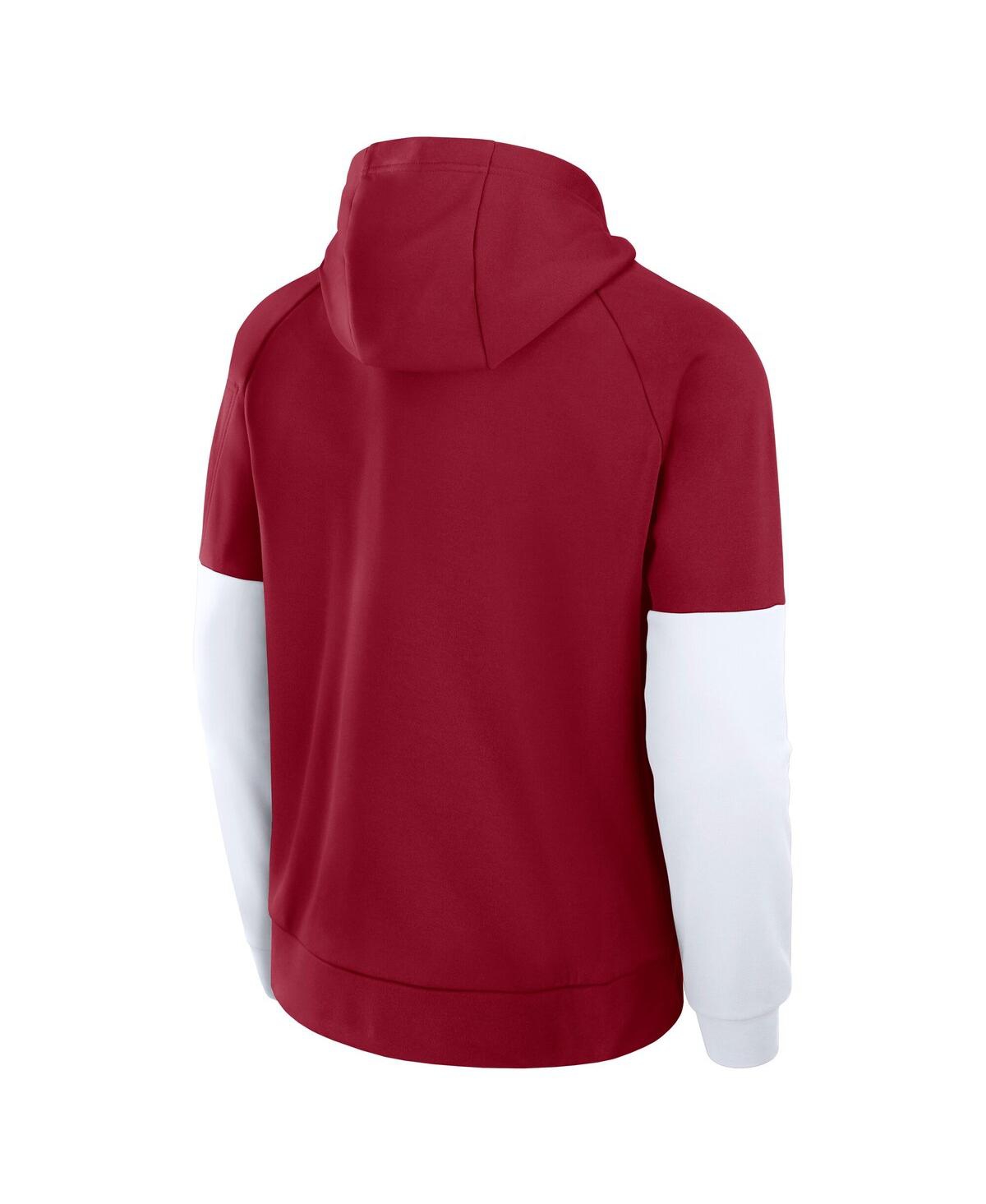JORDAN MEN'S CRIMSON OKLAHOMA SOONERS FITNESS PERFORMANCE PULLOVER HOODIE 