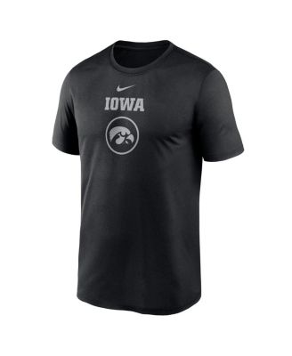 Men's Black Iowa Hawkeyes On-Court Basketball Legend Practice Performance T-Shirt