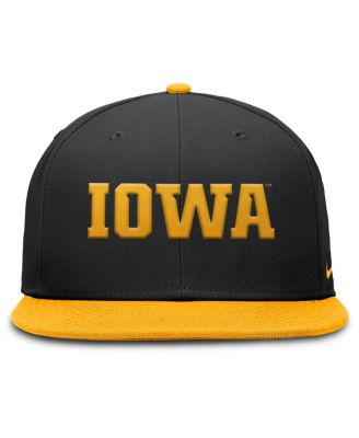 Men's Black/Gold Iowa Hawkeyes Two-Tone Primetime Performance Fitted Hat