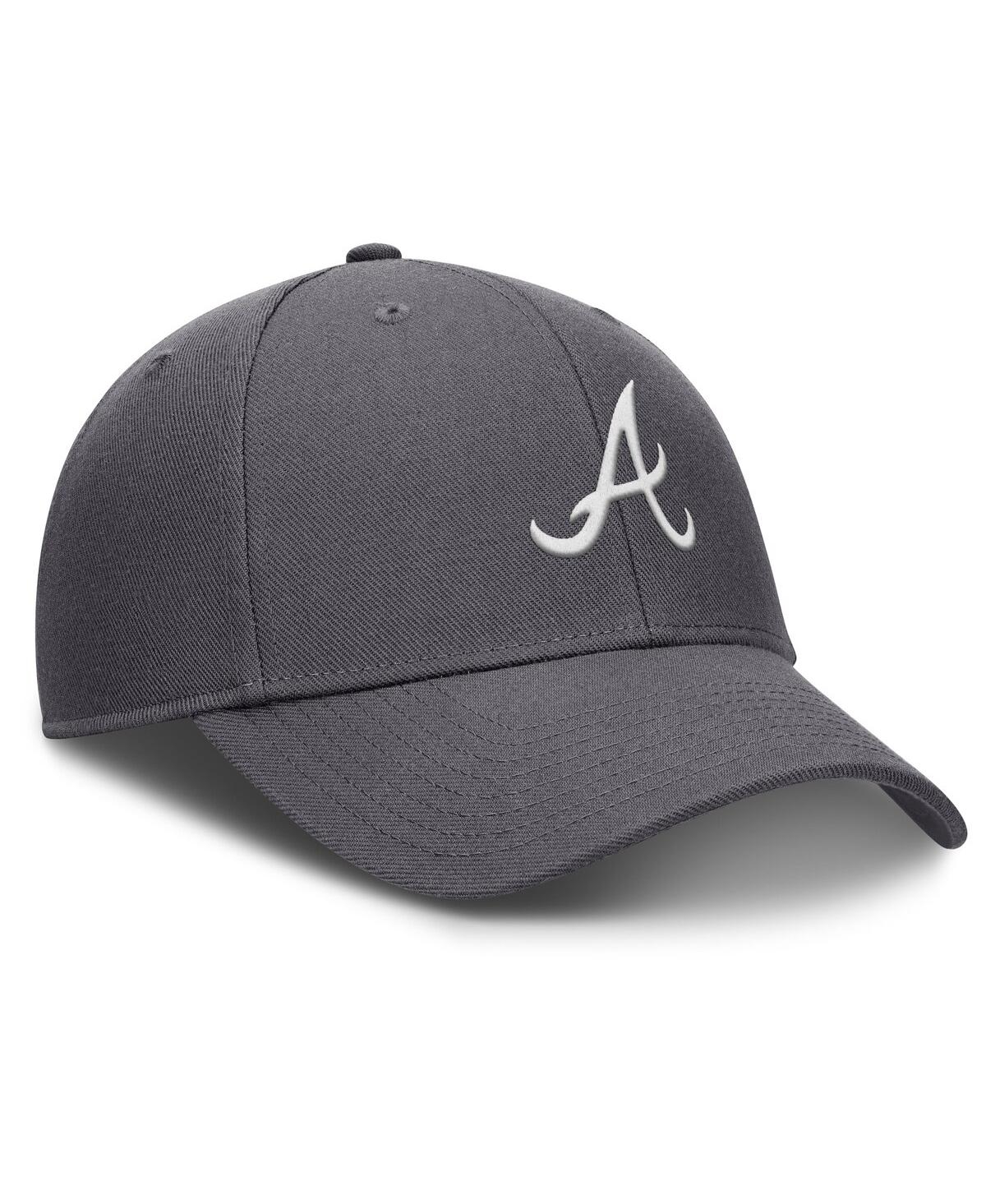Nike Men's Gray Atlanta Braves Pro Performance Snapback Hat In Gray