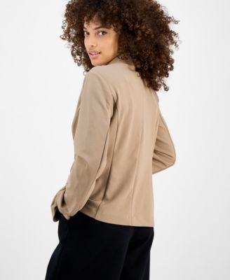 Petite Peak-Lapel Open-Front Blazer, Exclusively at Macy's