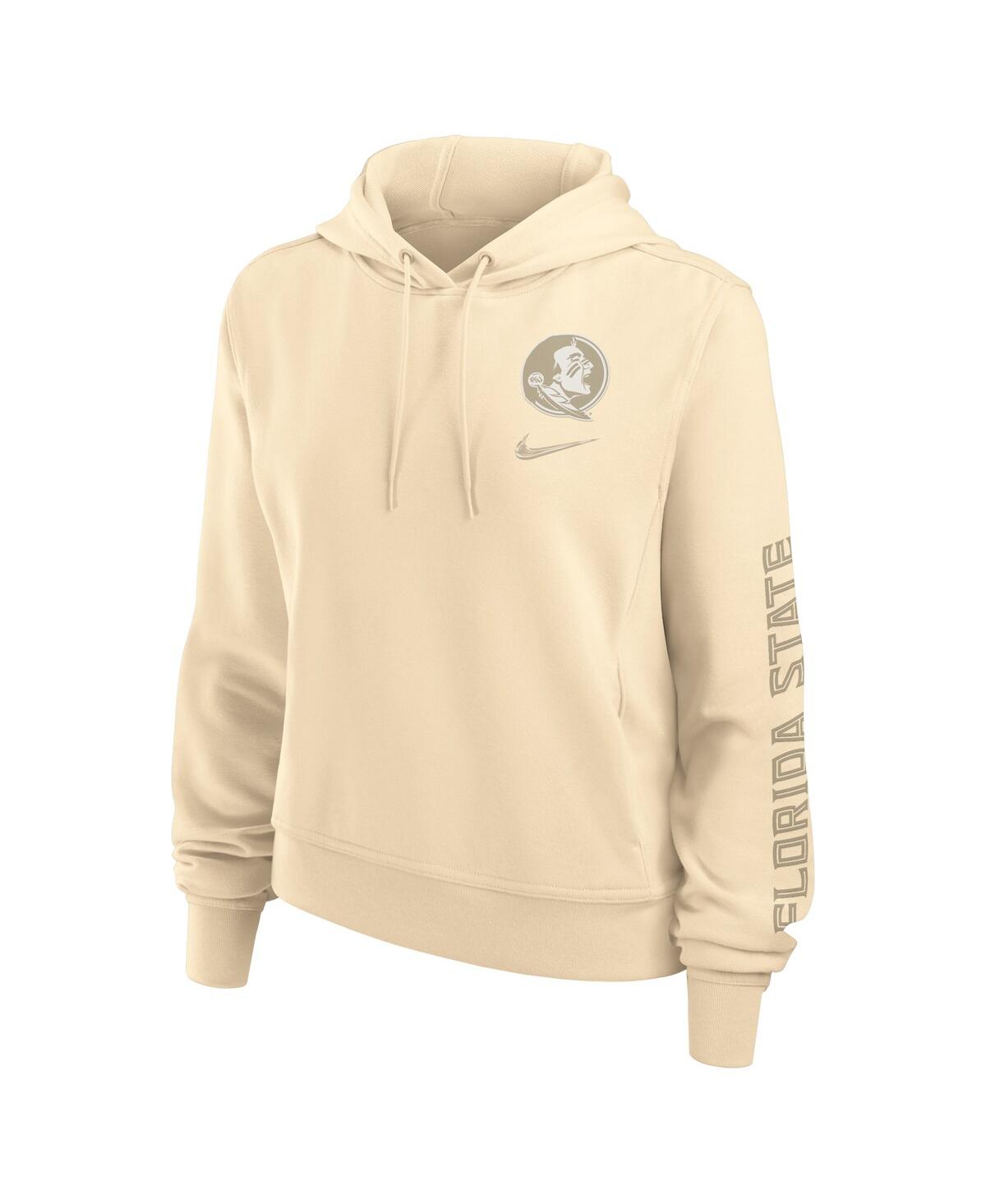 Shop Nike Women's Tan Florida State Seminoles One Performance Pullover Hoodie