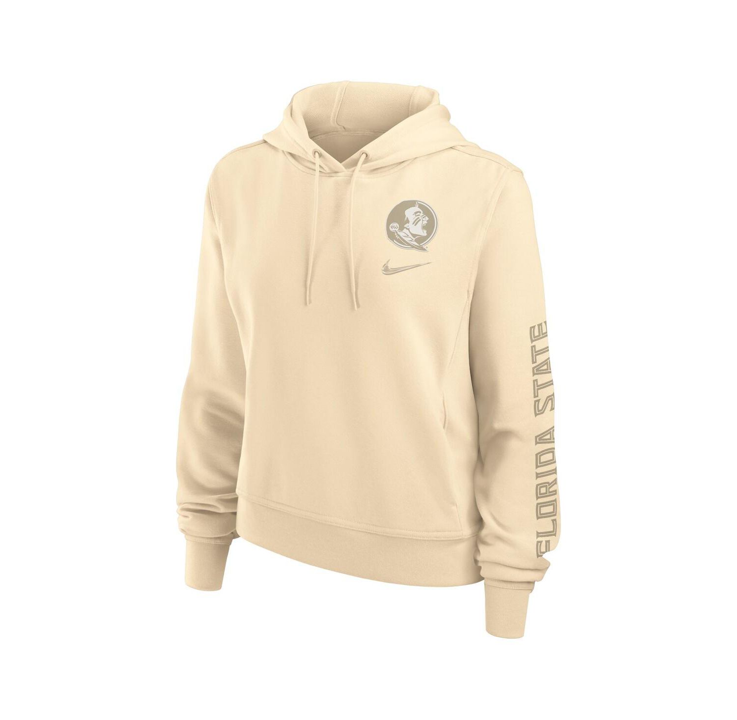Women's Tan Florida State Seminoles One Performance Pullover Hoodie