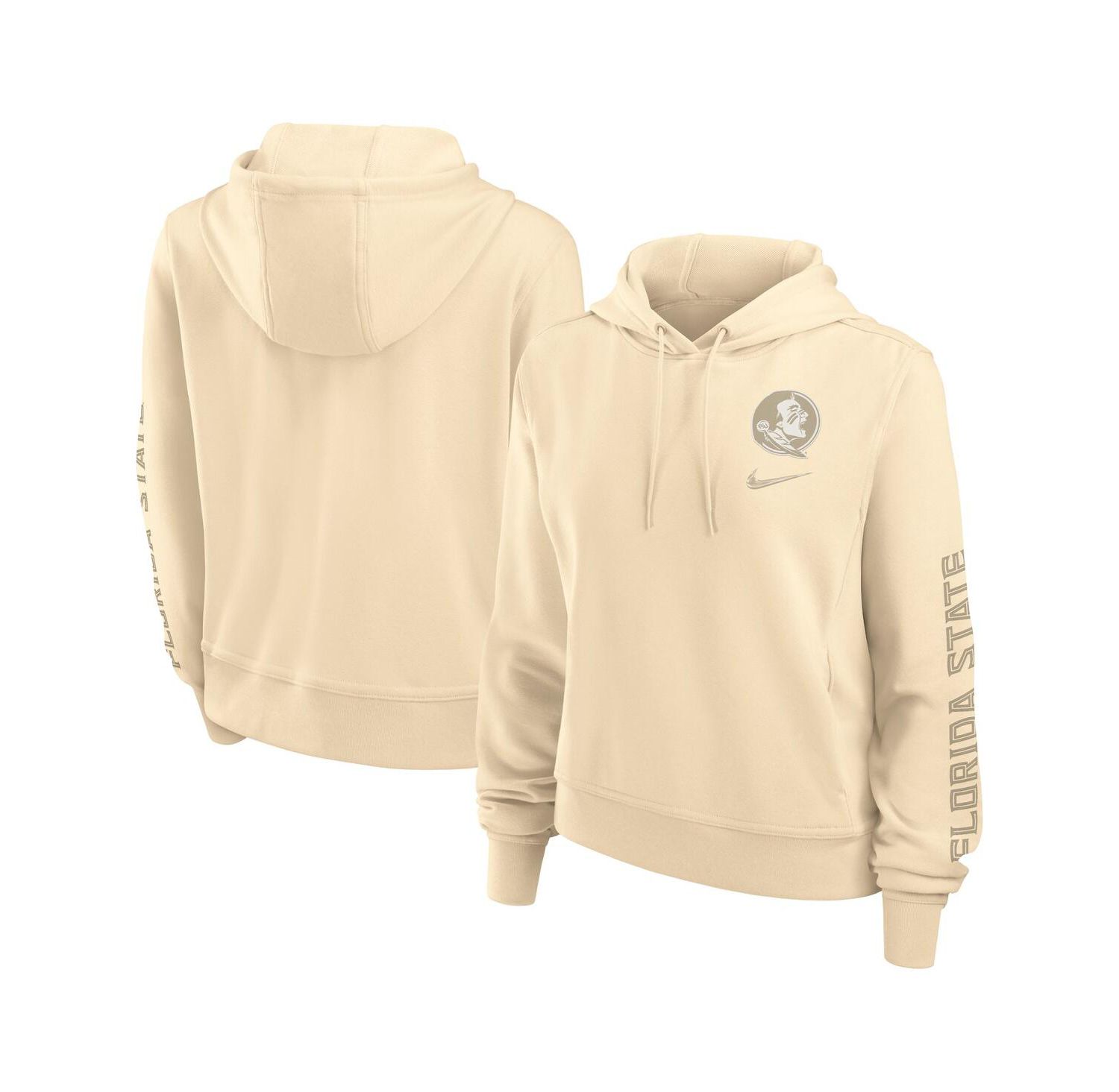 Women's Tan Florida State Seminoles One Performance Pullover Hoodie