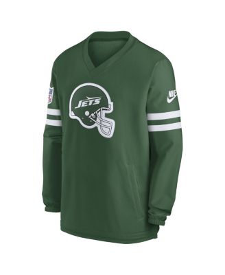 Men's Green New York Jets 2023 Sideline V-Neck Pullover Windshirt