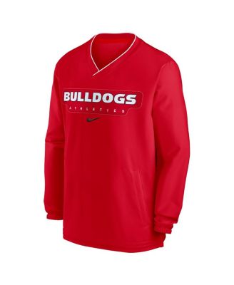 Men's Red Georgia Bulldogs 2024 Sideline Pullover Windshirt