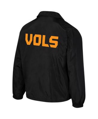 Men's and Women's Black Tennessee Volunteers Coaches Full-Snap Jacket