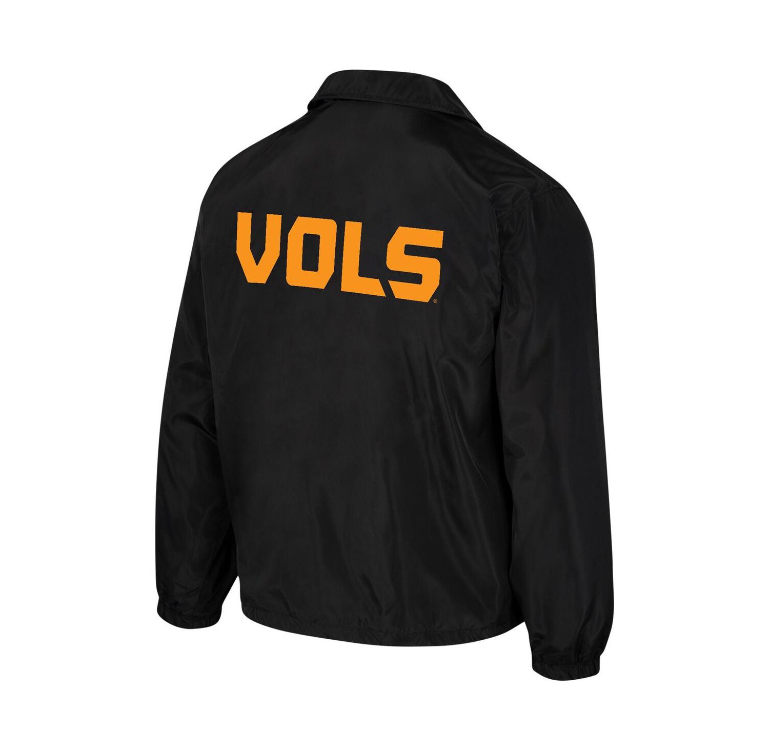 Men's and Women's Black Tennessee Volunteers Coaches Full-Snap Jacket