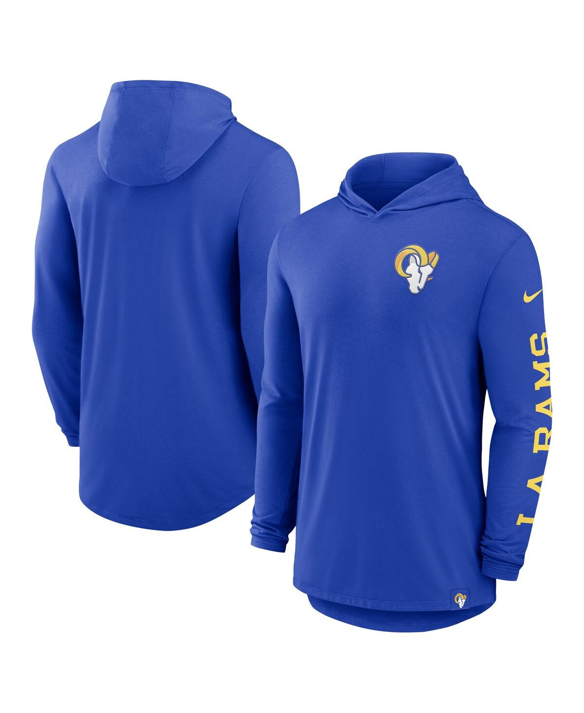 NIKE MEN'S ROYAL LOS ANGELES RAMS BLITZ PULLOVER HOODIE 