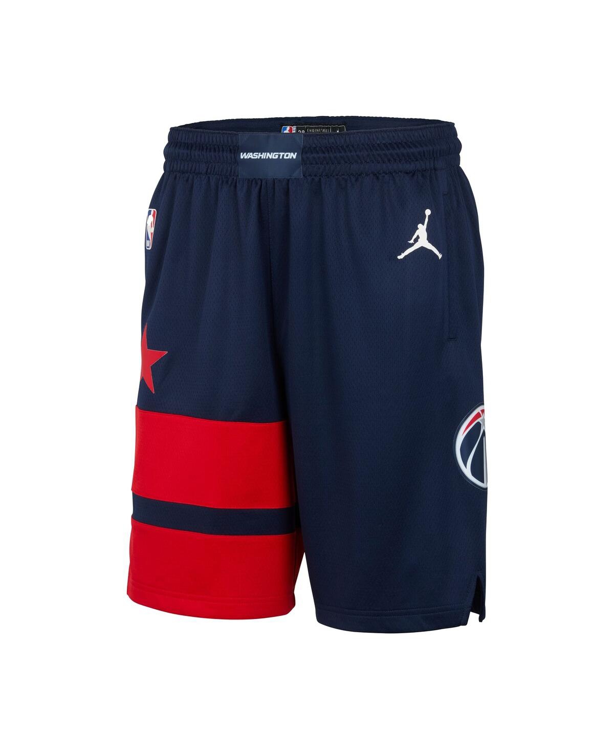 JORDAN MEN'S NAVY WASHINGTON WIZARDS STATEMENT EDITION SWINGMAN SHORTS 