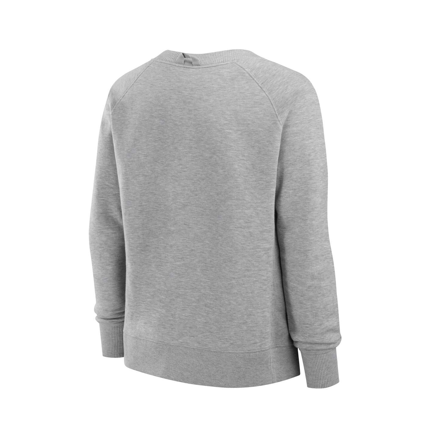 Женская толстовка Fanatics Heather Gray Cincinnati Bengals Hit Hard Fleece Pullover — фото 3