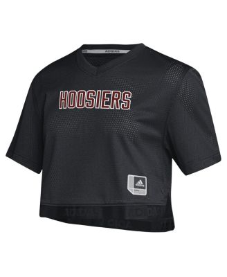 売れ筋商品|||アディダス カットソー トップス レディース Women's Black Indiana Hoosiers Primegreen V-Neck Cropped Jersey Black adidas Women's Black Indiana Hoosiers Primegreen V-Neck