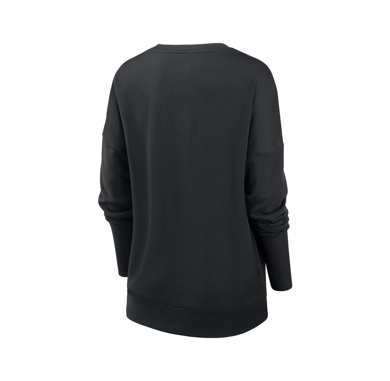 Women's Black Minnesota Vikings Rewind Playback Icon Performance Pullover Sweatshirt