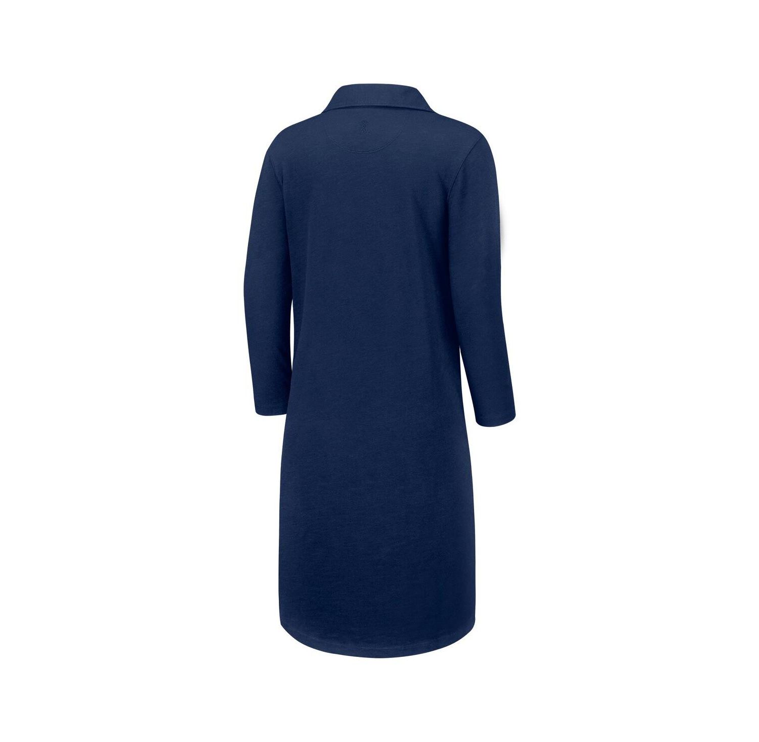 Women's Navy Dallas Cowboys Ashby Isles Three-Quarter Length Sleeve Pullover Jersey Dress