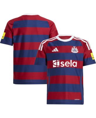 adidas - Big Boys and Girls Burgundy Newcastle United 2024/25 Away Replica Jersey